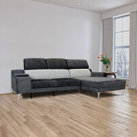 Lavo Fabric L-Shape Sofa BOLTON